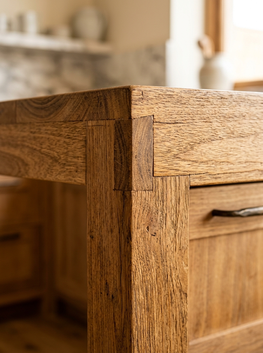 Solid timber grain craftsmanship